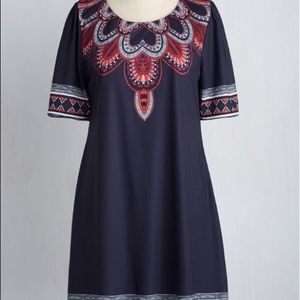 *SOLD*Modcloth Sunny Girl Creative Direction Dress